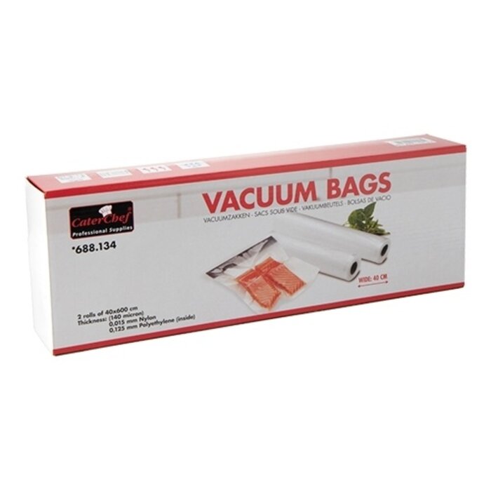 CaterChef Vacuümzakken – 40cm – polyetheen (PE) – transparant