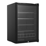 Koeler – 130L – zwart – geïsoleerd glas