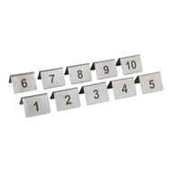 Tafelnummer set – 01~10 – roestvrijstaal