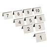Emga Tafelnummer set – 01~10 – roestvrijstaal
