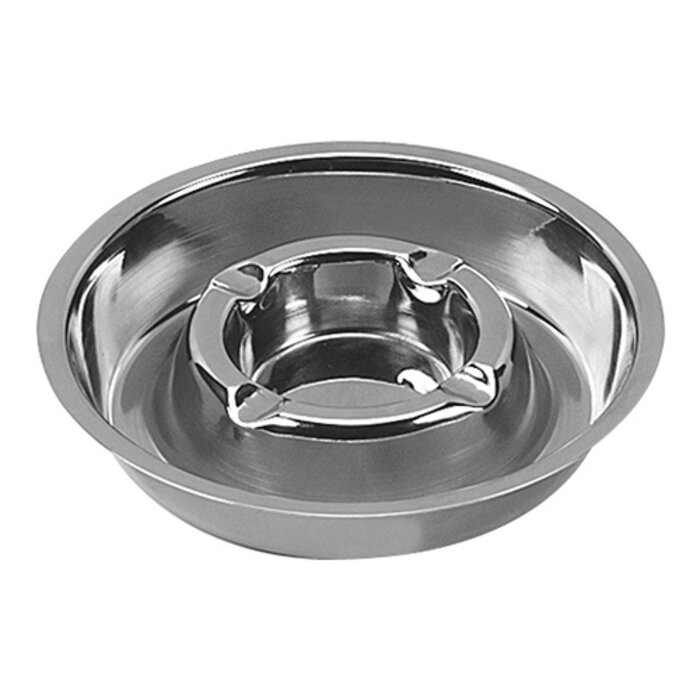 Emga Asbak – Ø16cm – roestvrijstaal – 16,0 cm