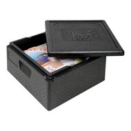 Thermobox pizza – geëxpandeerd polypropyleen (EPP) – zwart