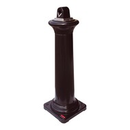 Rokerszuil – polyetheen (PE) – zwart