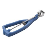 Ijsportioneerlepel – 1/100L – roestvrijstaal 18/10 – blauw