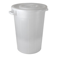 Voedselcontainer – 075L – polyethyleen (LLDPE) – wit
