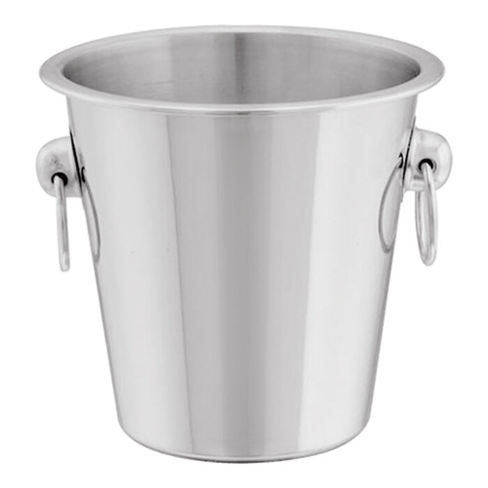 Emga Ijsblokjesemmer – 1,5L – roestvrijstaal – 15,5 cm