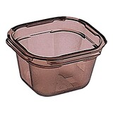 Bak gastronorm GN1/6 – 100 mm – copolyester – rookkleurig
