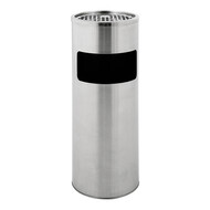 Papierbak m/asbak – 012,5L – roestvrijstaal – 25,0 cm