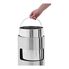 Emga Papierbak m/asbak – 012,5L – roestvrijstaal – 25,0 cm