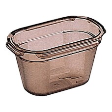Bak gastronorm GN1/9 – 100 mm – copolyester – rookkleurig