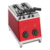 MilanToast Tosti apparaat – 2-tangen – roestvrijstaal – rood