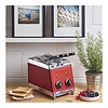 MilanToast Tosti apparaat – 2-tangen – roestvrijstaal – rood