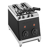 MilanToast Tosti apparaat – 2-tangen – roestvrijstaal – zwart