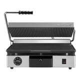 Contactgrill – glad-geribbeld – 46 cm