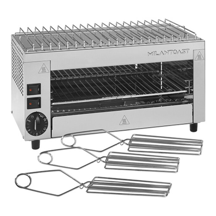MilanToast Tosti salamander – 1-etage – roestvrijstaal