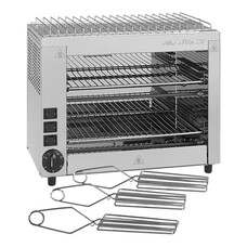 Tosti salamander – 2-etages – roestvrijstaal