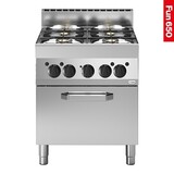 Gasfornuis – 4 zones – elektrische heteluchtoven