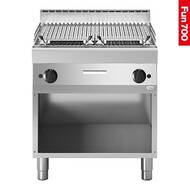 Lavasteen grill – 2-zones – roestvrijstaal