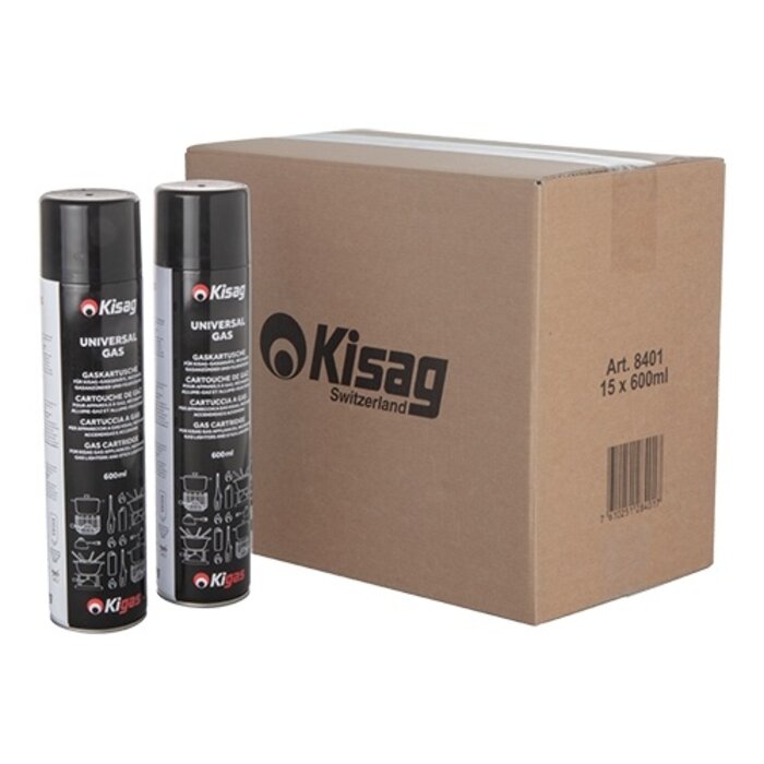 Kisag Gasbus – 15x600ml – butaan – 0,600 l