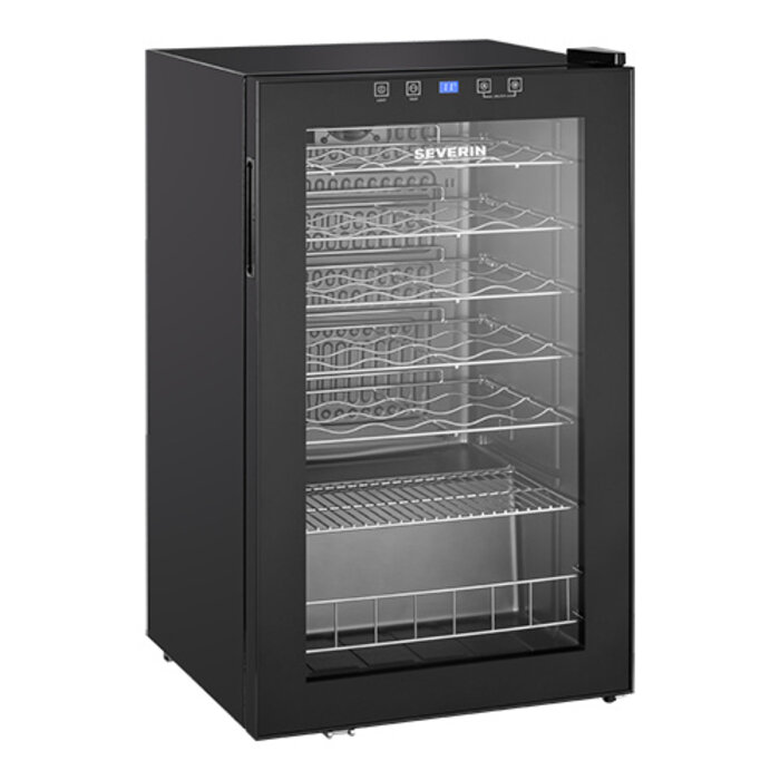 Severin Wijnklimaatkast – zwart – 95,000 l