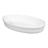 Gratineerschaal – 28,0x17,0cm – porselein – wit