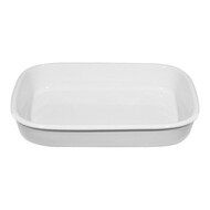 Gratineerschaal – 19,0x12,0cm – porselein – wit