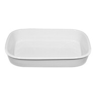 Gratineerschaal – 22,0x14,0cm – porselein – wit