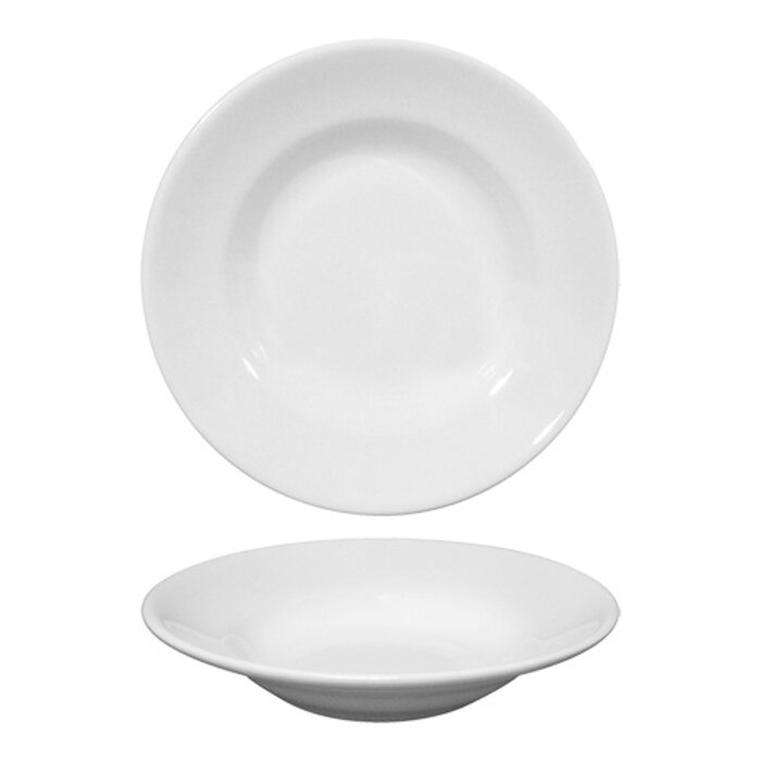 Saturnia Bord – Ø23,5cm – porselein – wit