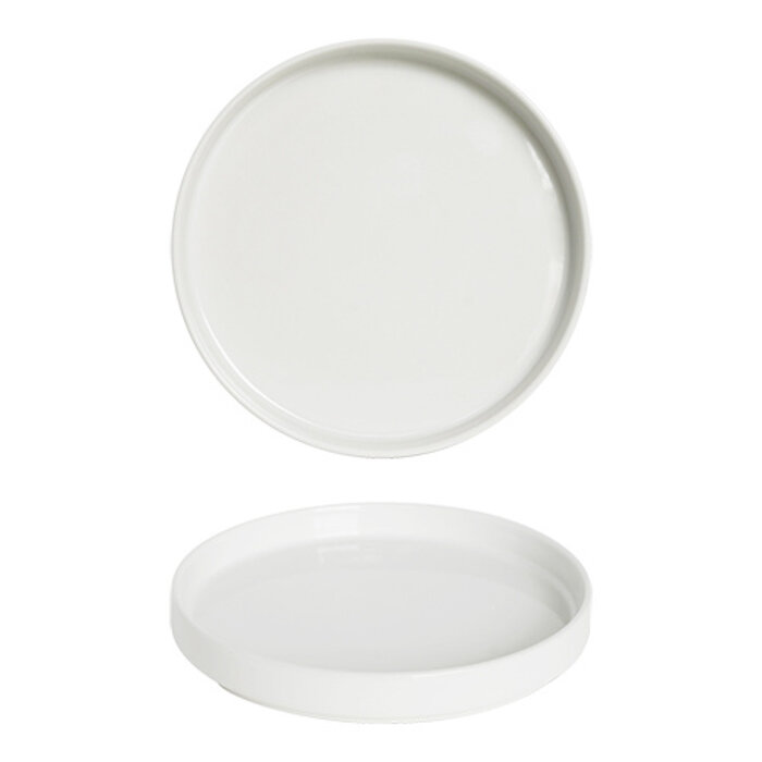 Saturnia Bord – Ø20,0cm – porselein – wit