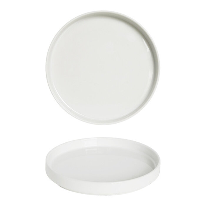 Saturnia Bord – Ø24,0cm – porselein – wit