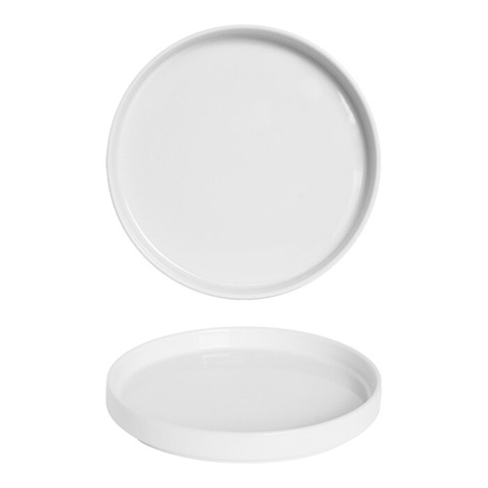 Saturnia Bord – Ø26,0cm – porselein – wit