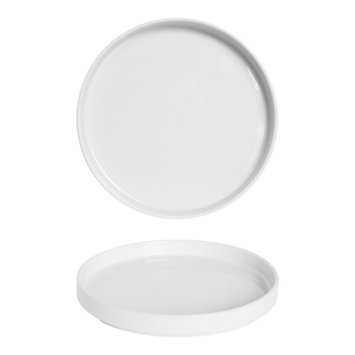Saturnia Bord – Ø28,0cm – porselein – wit