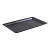 Emga Serveerplateau GN1/1 – 030 mm – gegoten aluminium – zwart