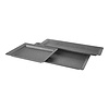 Emga Serveerplateau GN1/1 – 030 mm – gegoten aluminium – zwart