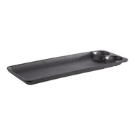 Serveerplateau – 41x15cm – melamine (MF) – zwart