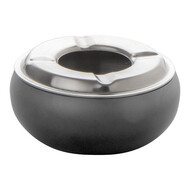 Terrasasbak rond – Ø09cm – roestvrijstaal – zwart