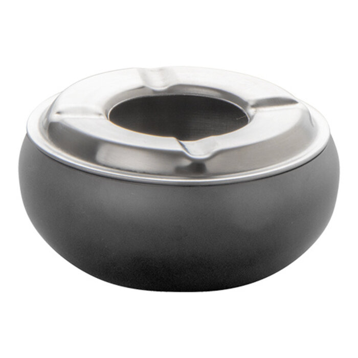 Emga Terrasasbak rond – Ø09cm – roestvrijstaal – zwart