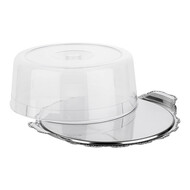 Serveerplateau met afdekkap – Ø32,0cm – roestvrijstaal 18/0 – 32,0 cm