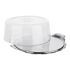 Serveerplateau met afdekkap – Ø32,0cm – roestvrijstaal 18/0 – 32,0 cm