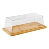 Serveerplateau met afdekkap – 32x17cm – bamboe