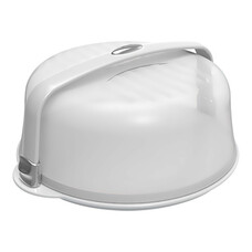 Taartplateau met kap – Ø37cm – styreen-acrylonitril (SAN) – transparant