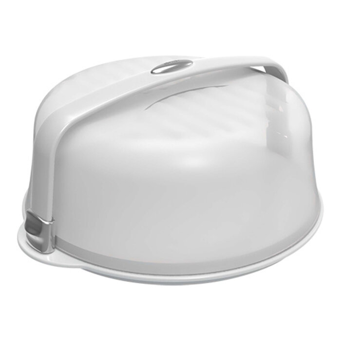 Biesse Taartplateau met kap – Ø37cm – styreen-acrylonitril (SAN) – transparant
