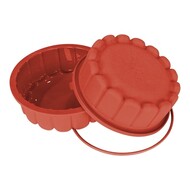 Bakvorm Charlotte – Ø18cm – siliconenrubber (VMQ) – rood