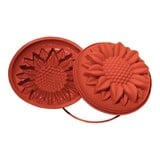 Bakvorm Zonnebloem – Ø26cm – siliconenrubber (VMQ) – rood