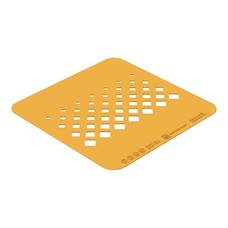 Sjabloon Losanga – siliconenrubber (VMQ) – geel