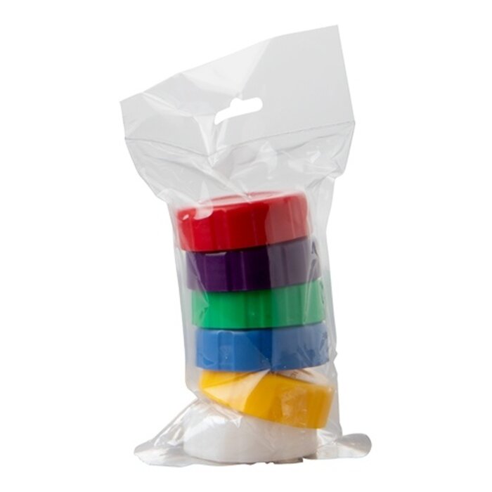 Araven Gekleurde doppen set – polyethyleen (HDPE)