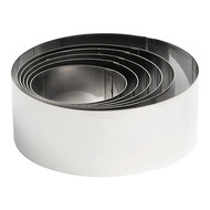 Voedselringen set rond – roestvrijstaal 18/0