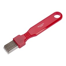 Augurkensnijder – roestvrijstaal – rood