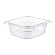Bak gastronorm GN1/4 – 065 mm – polypropyleen (PP) – transparant