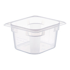 Bak gastronorm GN1/6 – 100 mm – polypropyleen (PP) – transparant